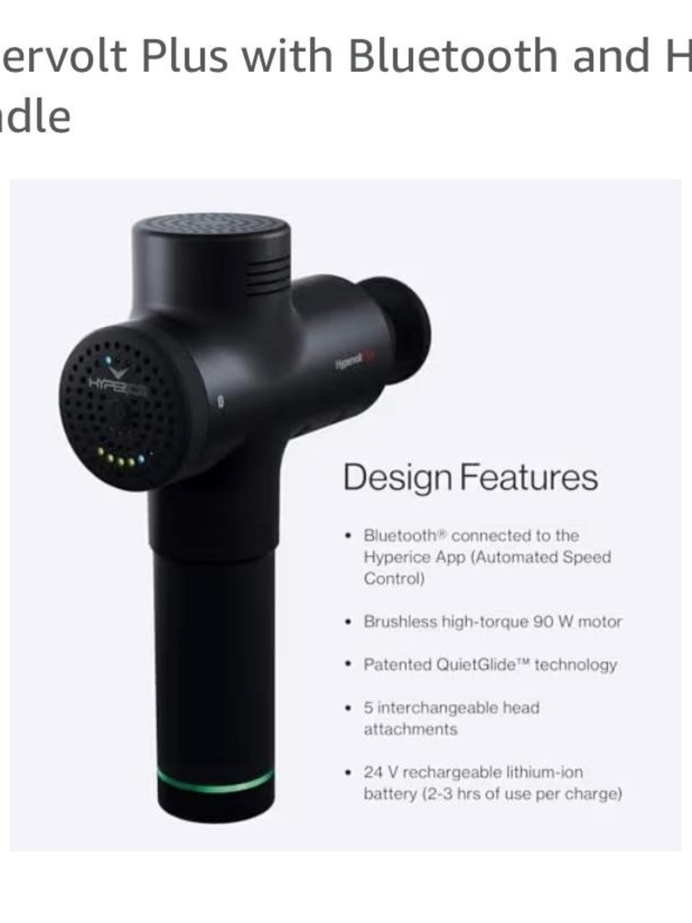 Hypervolt Plus  Message Device Attachment - Black - Picture 4 of 10